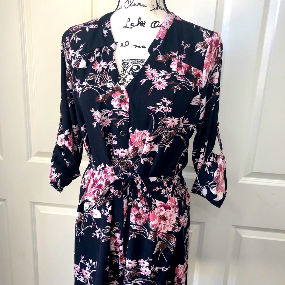41 Hawthorn Floral Shirt Dress - Brand New!